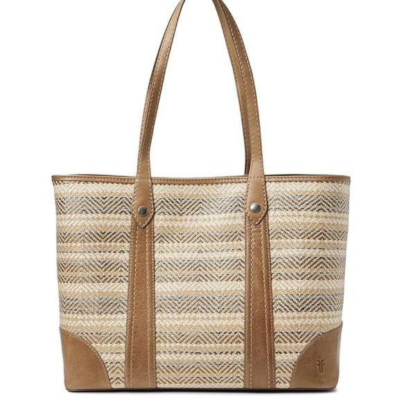 Frye Melissa Straw Shopper - Picture 1 of 12